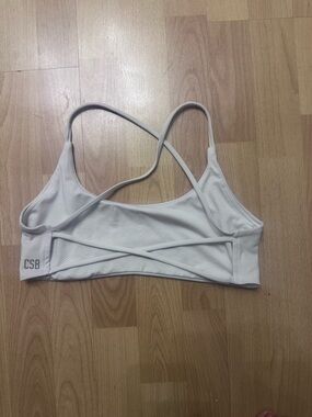 Csb Lexi crop bra in white size small